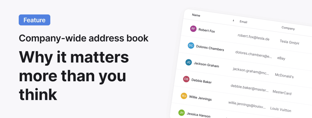 Company-Wide Address Book for Contract Management: Why It Matters