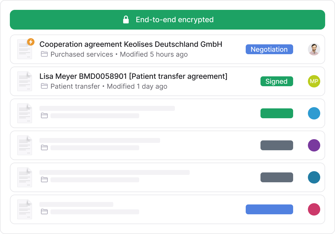 Inhubber for Healthcare Contract Management