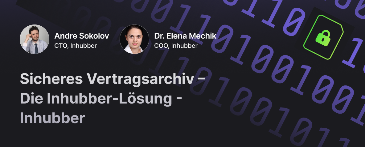 Sichere Verträge: Vertragsverwaltung und Cybersicherheit bei Inhubber