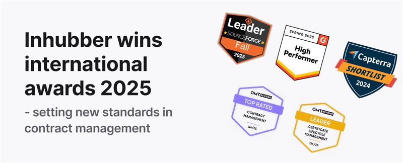 Inhubber awards 2025: setting new standards in contract management